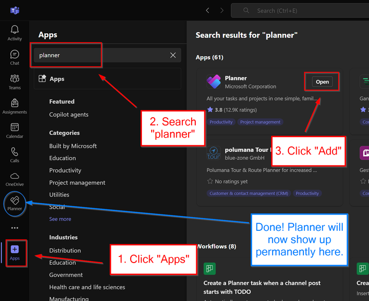 microsoft teams instructions